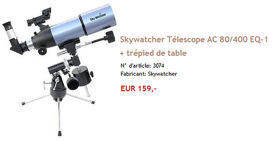 Skywatcher 80/400 EQ-1